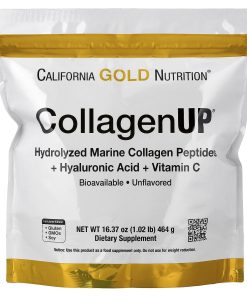 California Gold Nutrition, CollagenUP®, Hydrolyzed Marine Collagen Peptides with Hyaluronic Acid and Vitamin C, Unflavored, 1.02 lb (464 g)