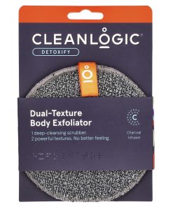 CleanLogic, Detoxify, Dual-Texture Body Exfoliator, 1 Count