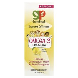 GreenPeach, Omega 3 EPA & DHA, Lemon, 4 fl.oz (118.3 ml)