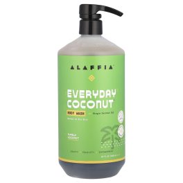 Alaffia, Everyday Coconut®, Body Wash, Normal to Dry Skin, Purely Coconut, 32 fl oz (946 ml)