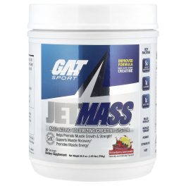 GAT, JetMASS®, Fast-Acting Volumizing Creatine System, Strawberry Lemonade, 1.65 lbs (750 g)