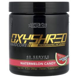 EHPlabs, OxyShred Hardcore, Thermogenic Fat Burner, Watermelon Candy, 9.2 oz (260 g)