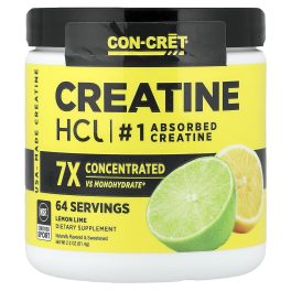 Con-Cret, Creatine HCl, Lemon-Lime, 2.2 oz (61.4 g)