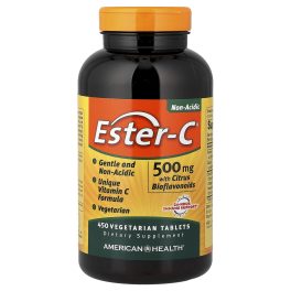 American Health, Ester-C® with Citrus Bioflavonoids, 500 mg, 450 Vegetarian Tablets