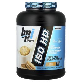 BPI Sports, ISO HD™, 100% Pure Isolate Protein, Vanilla Cookie, 4.8 lbs (2,170 g)