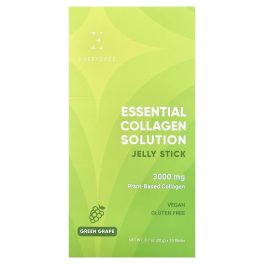 Everydaze, Essential Collagen Solution Jelly Stick, Green Grape, 10 Sticks, 0.7 oz (20 g) Each
