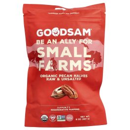 GoodSam, Organic Pecan Halves, Raw & Unsalted, 8 oz (227 g)