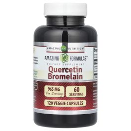 Amazing Nutrition, Quercetin Bromelain, 120 Veggie Capsules