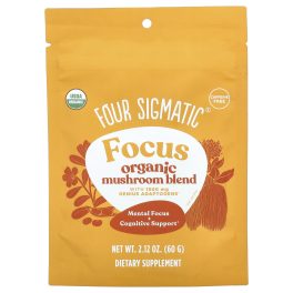 Four Sigmatic, Focus, Organic Mushroom Blend, Caffeine Free, 2.12 oz (60 g)