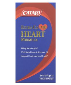 CATALO, Extra CoQ10, Heart Formula with Nattokinase & Flaxseed Oil, 30 Softgels