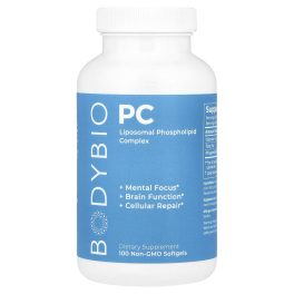 BodyBio, PC, Liposomal Phospholipid Complex, 100 Softgels (650 mg per Softgel)