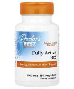 Doctor's Best, Fully Active B12, 1,500 mcg, 180 Veggie Caps