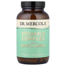 Dr. Mercola, Vitamin B Complex with Benfotiamine, 180 Capsules