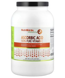 NutriBiotic, Immunity, Ascorbic Acid, 100% Pure Vitamin C, Crystalline Powder, 5 lb (2.26 kg)