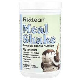 Fit & Lean, Meal Shake, Complete Fitness Nutrition, Cookies & Cream, 1 lb (450 g)
