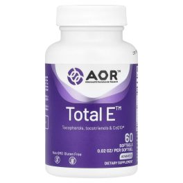 Advanced Orthomolecular Research AOR, Total E™, 60 Softgels