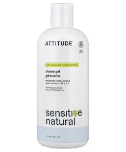 ATTITUDE, Sensitive Natural, Shower Gel, Unscented, 16 fl oz (473 ml)