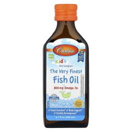 Carlson, Kid's, Norwegian, The Very Finest Fish Oil, Natural Orange, 6.7 fl oz (200 ml), (2,300 mg per Serving)