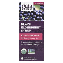 Gaia Herbs, Black Elderberry Syrup, 5.4 fl oz (160 ml)