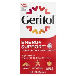 Geritol, Energy Support Liquid Supplement, 12 fl oz (354 ml)