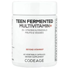 Codeage, Teen Fermented Multivitamin+, 60 Vegetable Capsules