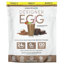 Designer Wellness, Designer Egg®, Whole Egg Multifunction Protein Powder, Dutch Chocolate, 12.4 oz (352 g)