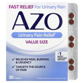 AZO, Urinary Pain Relief®, 95 mg , 30 Tablets