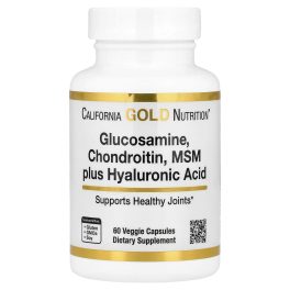 California Gold Nutrition, Glucosamine, Chondroitin, MSM plus Hyaluronic Acid, 60 Veggie Capsules