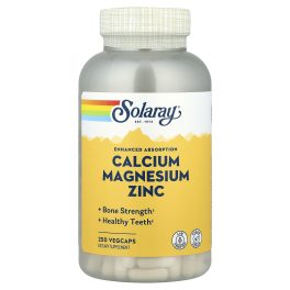 Solaray, Calcium Magnesium Zinc, 250 VegCaps