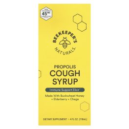 Beekeeper's Naturals, Propolis Cough Syrup, 4 fl oz (118 ml)