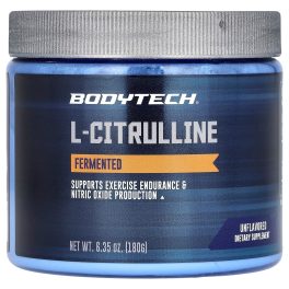 BodyTech, L-Citrulline, Fermented, Unflavored, 6.35 oz (180 g)