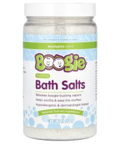 Boogie Wipes, Soothing Bath Salts, Eucalyptus, 15 oz (425 g)