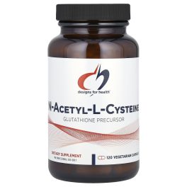 Designs For Health, N-Acetyl-L-Cysteine, 120 Vegetarian Capsules (900 mg per Capsule)