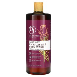 Dr. Jacobs Naturals, Plant-Based Rich Castile Body Wash, Rejuvenating Rose, 32 oz (946 ml)