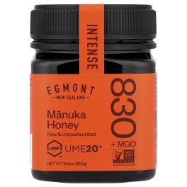 Egmont Honey, Manuka Honey, Raw & Unpasteurized, UMF™ 20+, MGO 830+, 8.8 oz (250 g)
