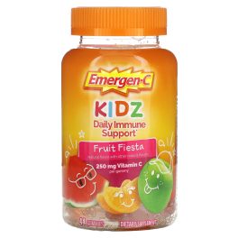 Emergen-C, Kidz, Daily Immune Support Gummies, Fruit Fiesta, 44 Gummies