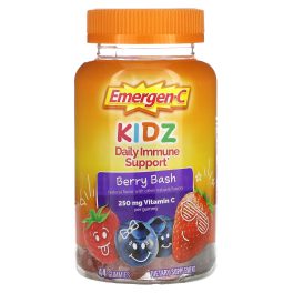 Emergen-C, Kidz, Daily Immune Support Gummies, Berry Bash, 44 Gummies