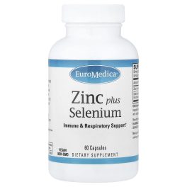 EuroMedica, Zinc Plus Selenium, 60 Capsules