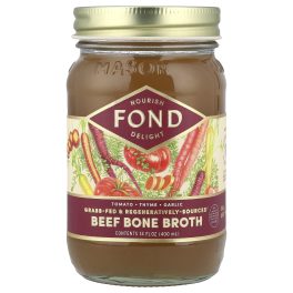 FOND Bone Broth, Beef Bone Broth, Tomato & Thyme, 14 fl oz (400 ml)