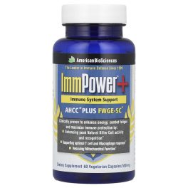 American Biosciences, ImmPower®+, AHCC® Plus FWGE-SC®, 60 Vegetarian Capsules