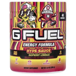 G FUEL, Energy Formula, Hype Sauce, Raspberry Lemonade, 9.9 oz (280 g)
