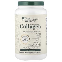 Great Lakes Wellness, Grass-Fed Bovine Collagen Peptides, Unflavored, 32 oz (907 g)