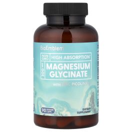 BioEmblem, Magnesium Glycinate with Zinc Picolinate, 90 Veggie Caps