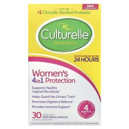 Culturelle, Probiotics, Women's 4 in 1 Protection, 30 Once Daily Vegetarian Capsules
