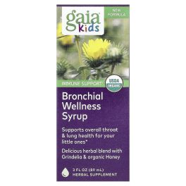 Gaia Herbs, Kids, Bronchial Wellness Syrup , 3 fl oz (89 ml)