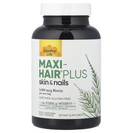 Country Life, Maxi-Hair® Plus Skin & Nails, 120 Vegetarian Capsules