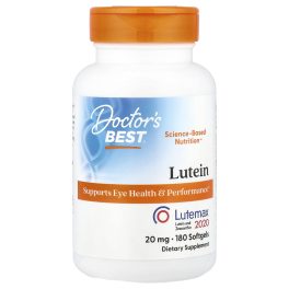 Doctor's Best, Lutein, Lutemax 2020, 20 mg, 180 Softgels