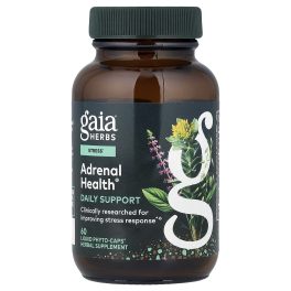 Gaia Herbs, Adrenal Health®, Daily Support, 60 Liquid Phyto-Caps®
