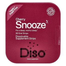 Diso, Snooze, Cherry, 30 Oral Strips