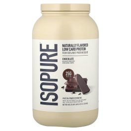 Isopure, Low Carb Protein Powder, Chocolate, 3 lb (1.36 kg)